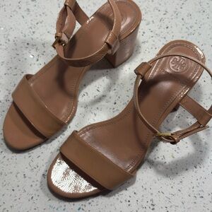 Tory Burch Tan Leather Heels